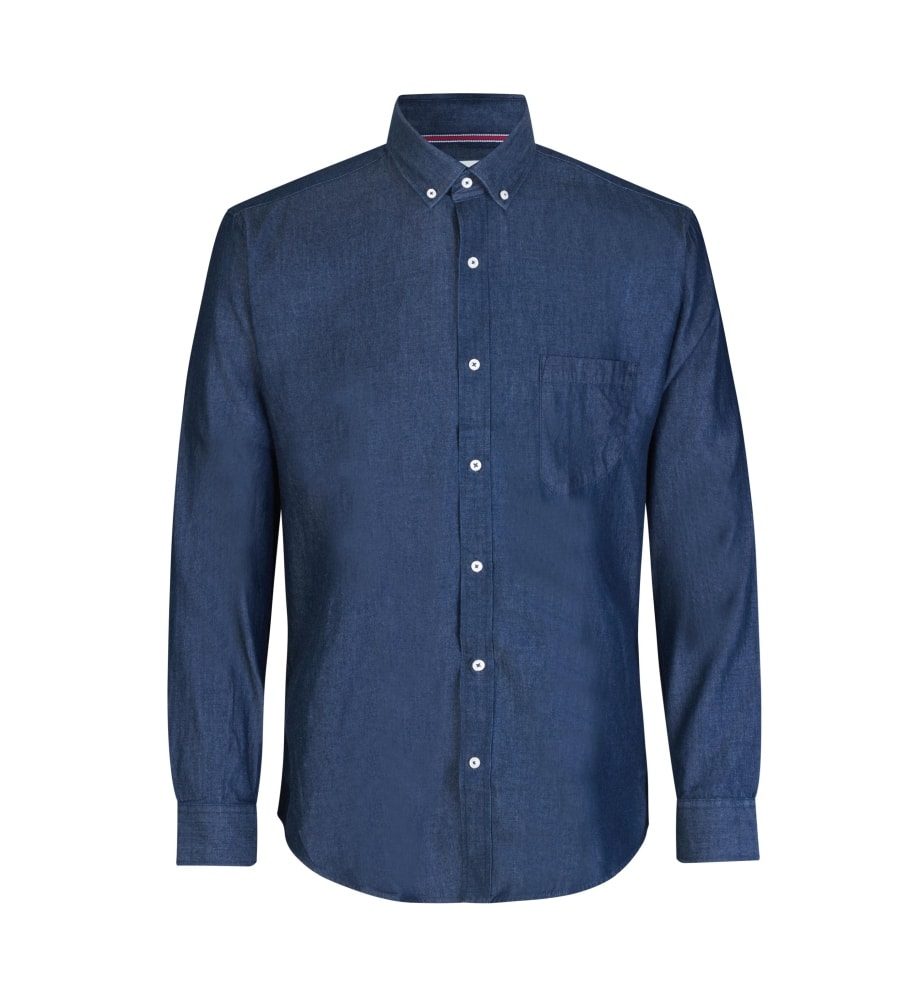 Seven Seas Soft Denim skjorte modern indigo