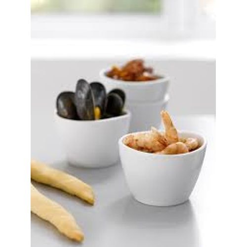 Steel-Function Pisa tapasskål 4 stk i hvid porcelæn 8 cm