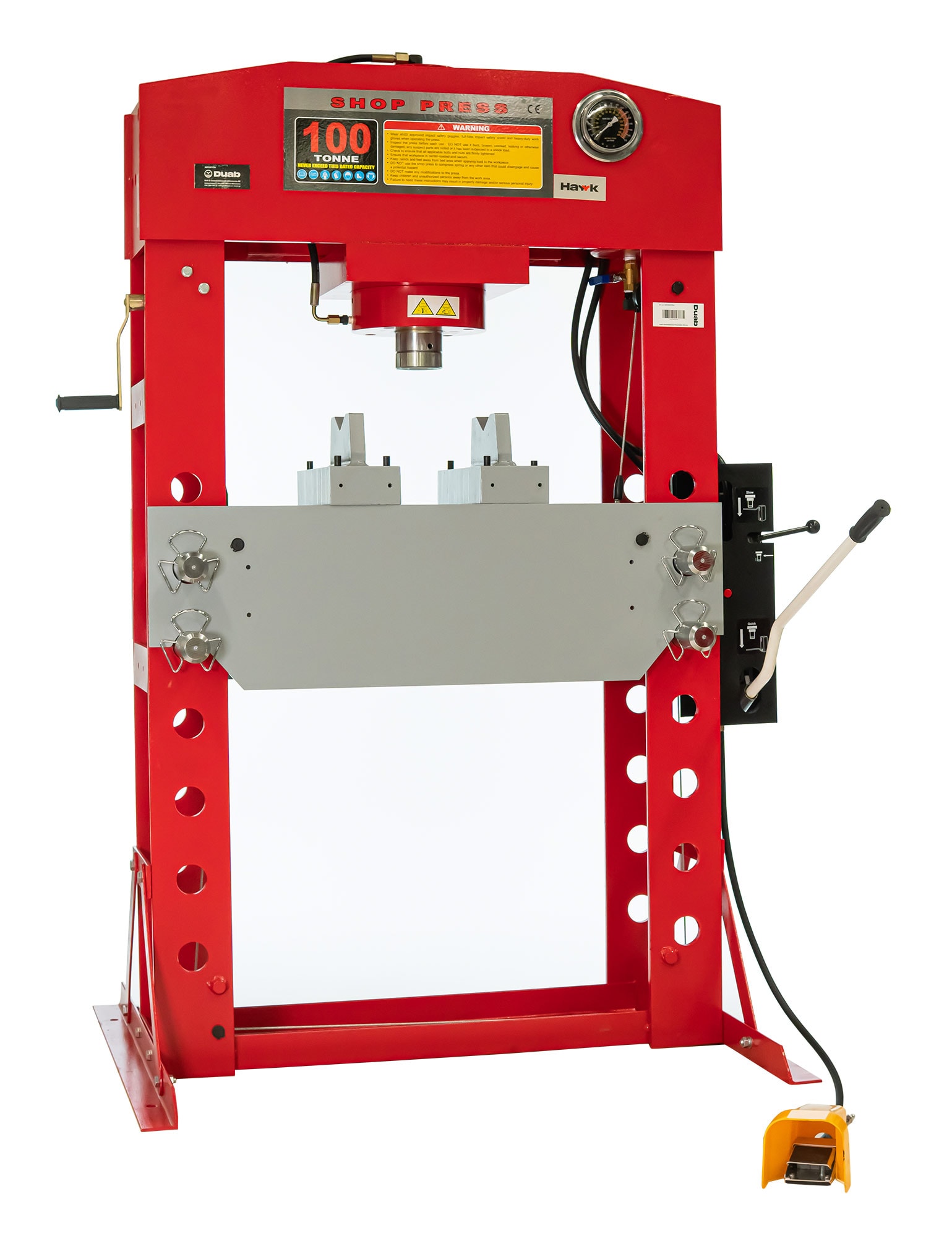 Hawk Værkstedspresse Pneumatisk 100 ton