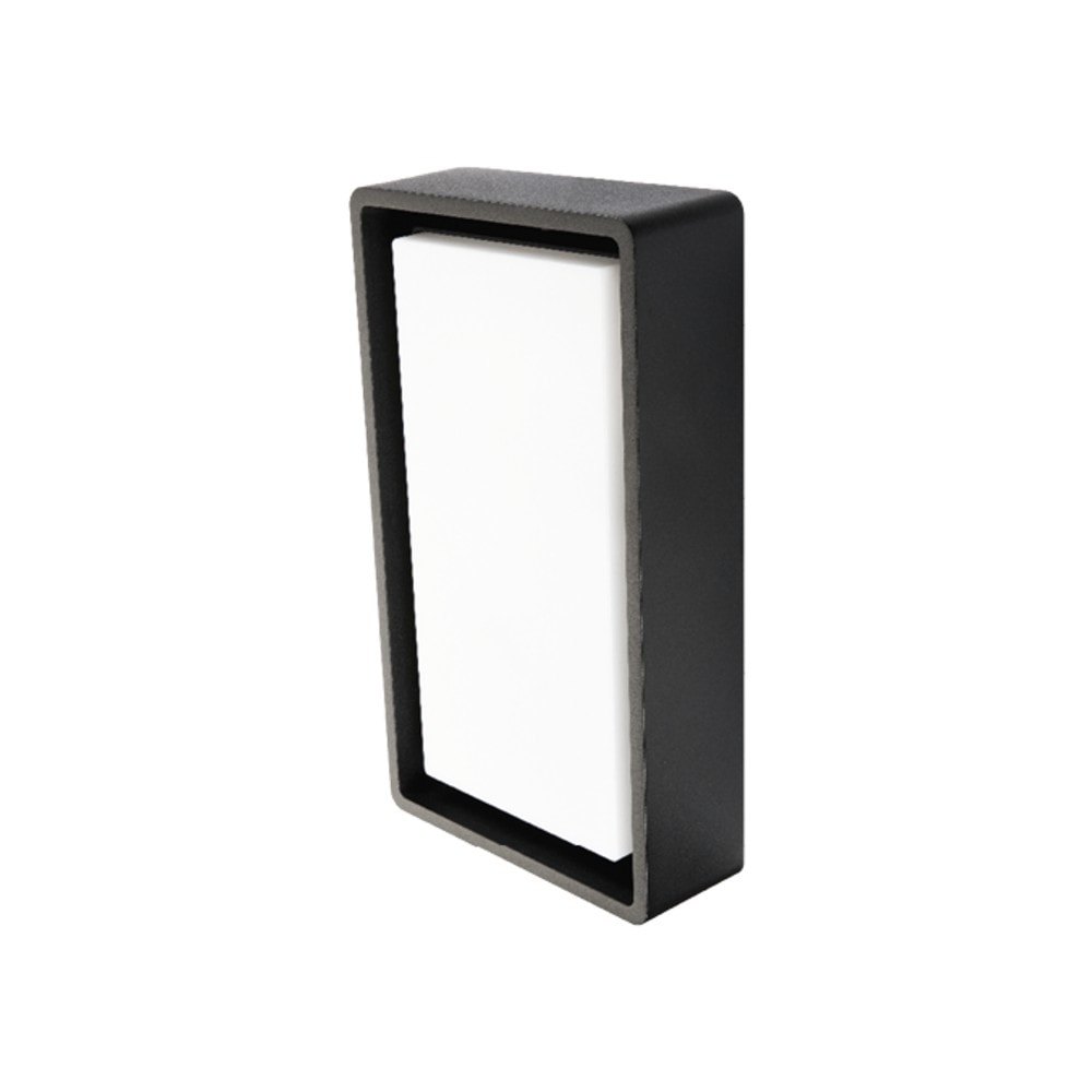 SG Frame LED væglampe i sort 8W 3000K IP66