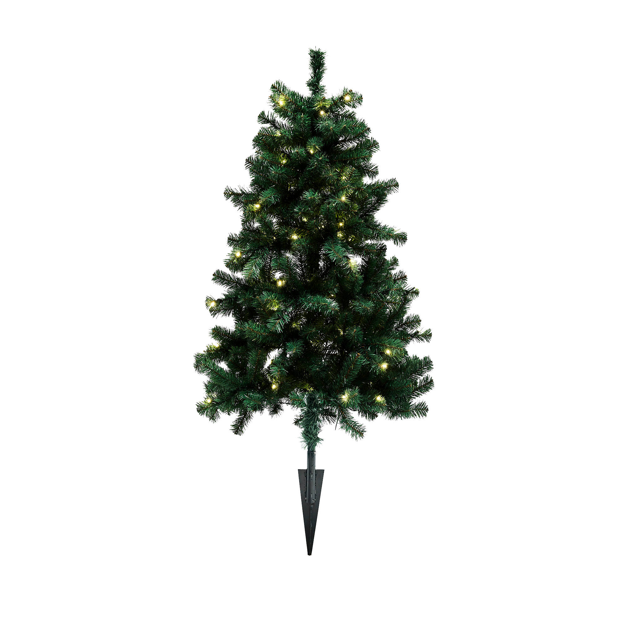 Nordic Winter Aske juletræ med LED, udendørs med spyd Klasse B+ 120 x 72 cm