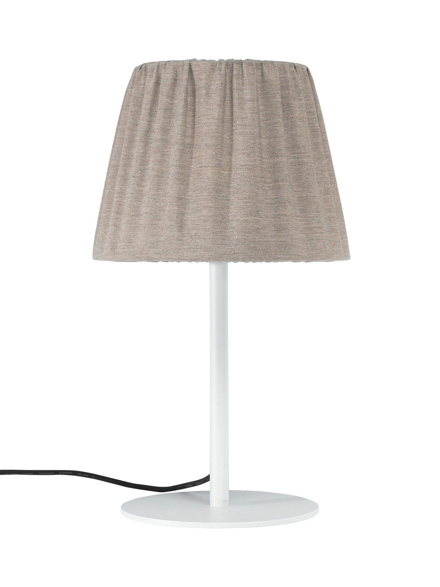 PR Home Agnar Outdoor bordlampe bølget i hvid/beige 57 cm