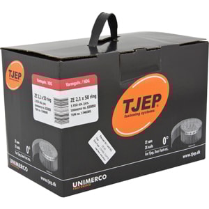 Tjep ZE25/50 ringsøm varmgalvaniseret fuldhoved 1.950 stk.