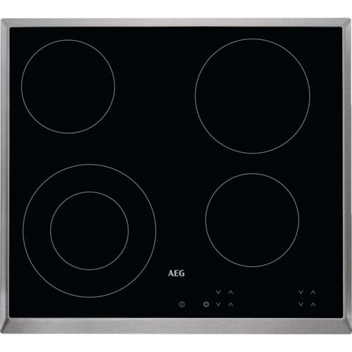 AEG 3000 Radiant Hob kogeplade med XL ramme rustfri glaskeramisk 60 cm HK624010XB