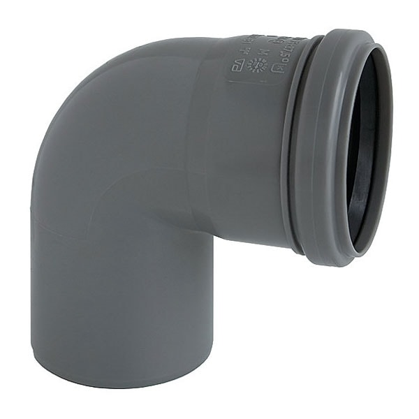 Bøjning grå PP 87,5 gr. Ø 40 mm