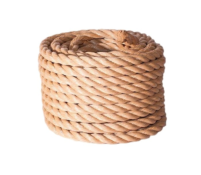 Skyggereb 3-slået sort 20 mm x 25 meter