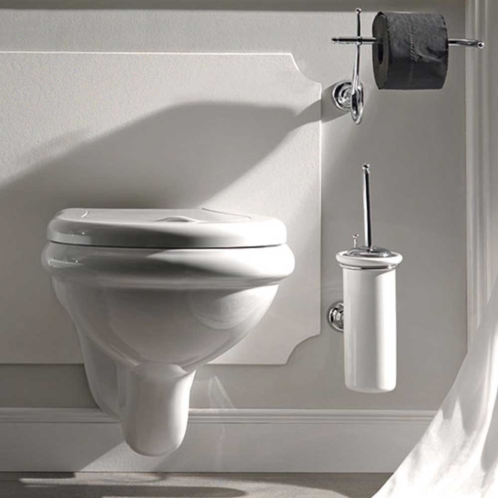 Lavabo Retro væghængt toilet i hvid porcelæn - Væghængte toiletter, Toiletter