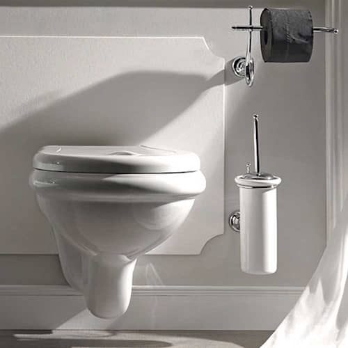 Lavabo Retro væghængt toilet i hvid porcelæn