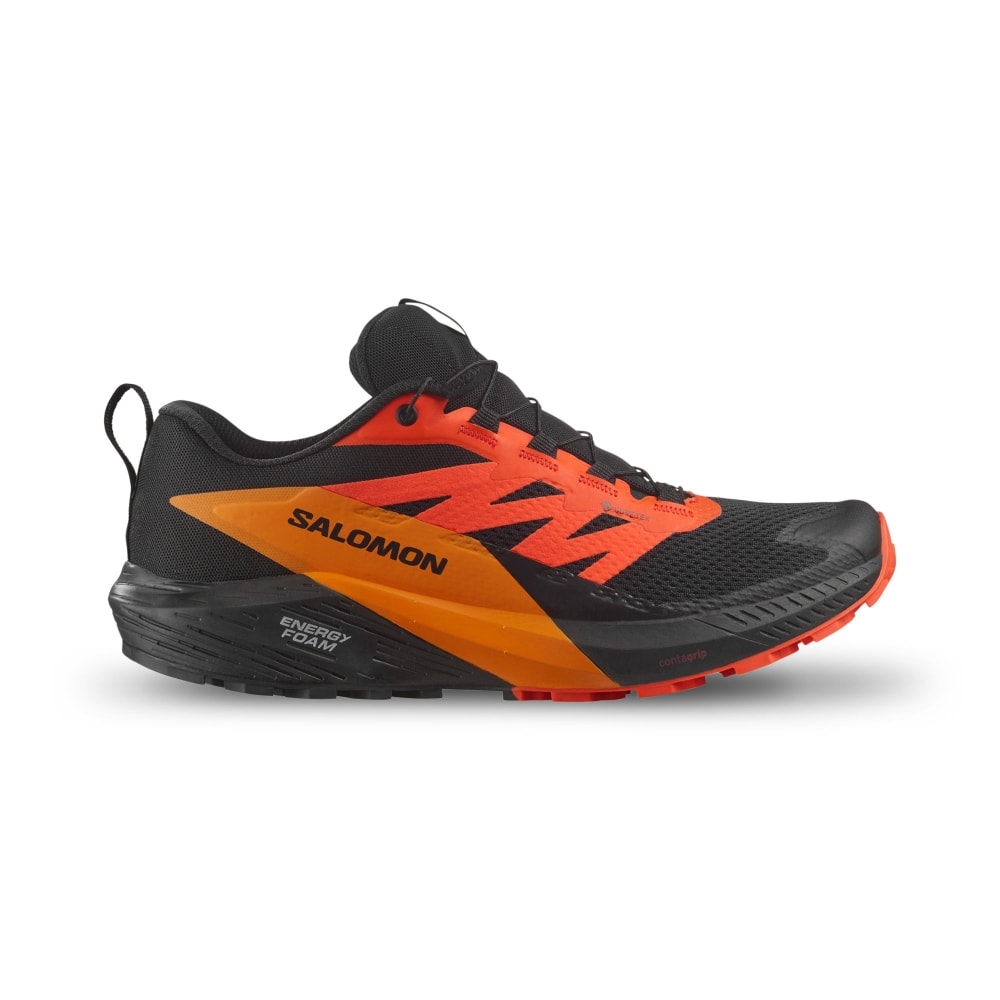 Salomon Sense Ride 5 GTX trailsko sort/orange/rød str. 47 1/3