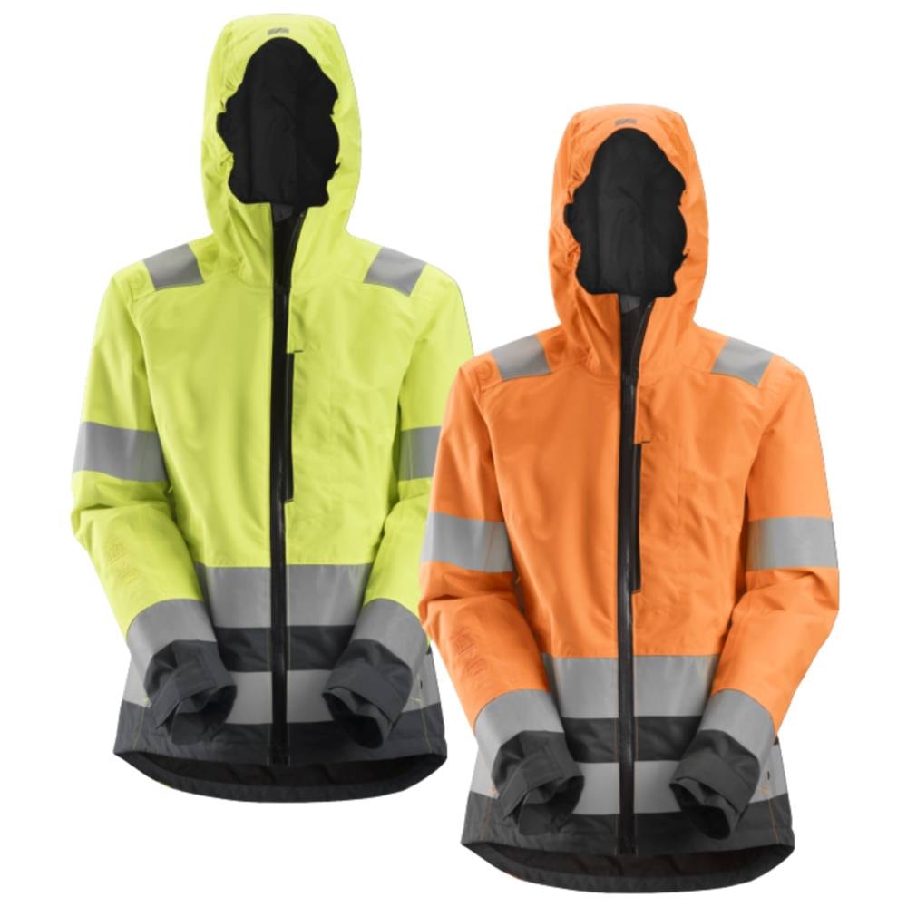 Snickers 1347 AllroundWork High-Vis dame skaljakke orange/koksgrå
