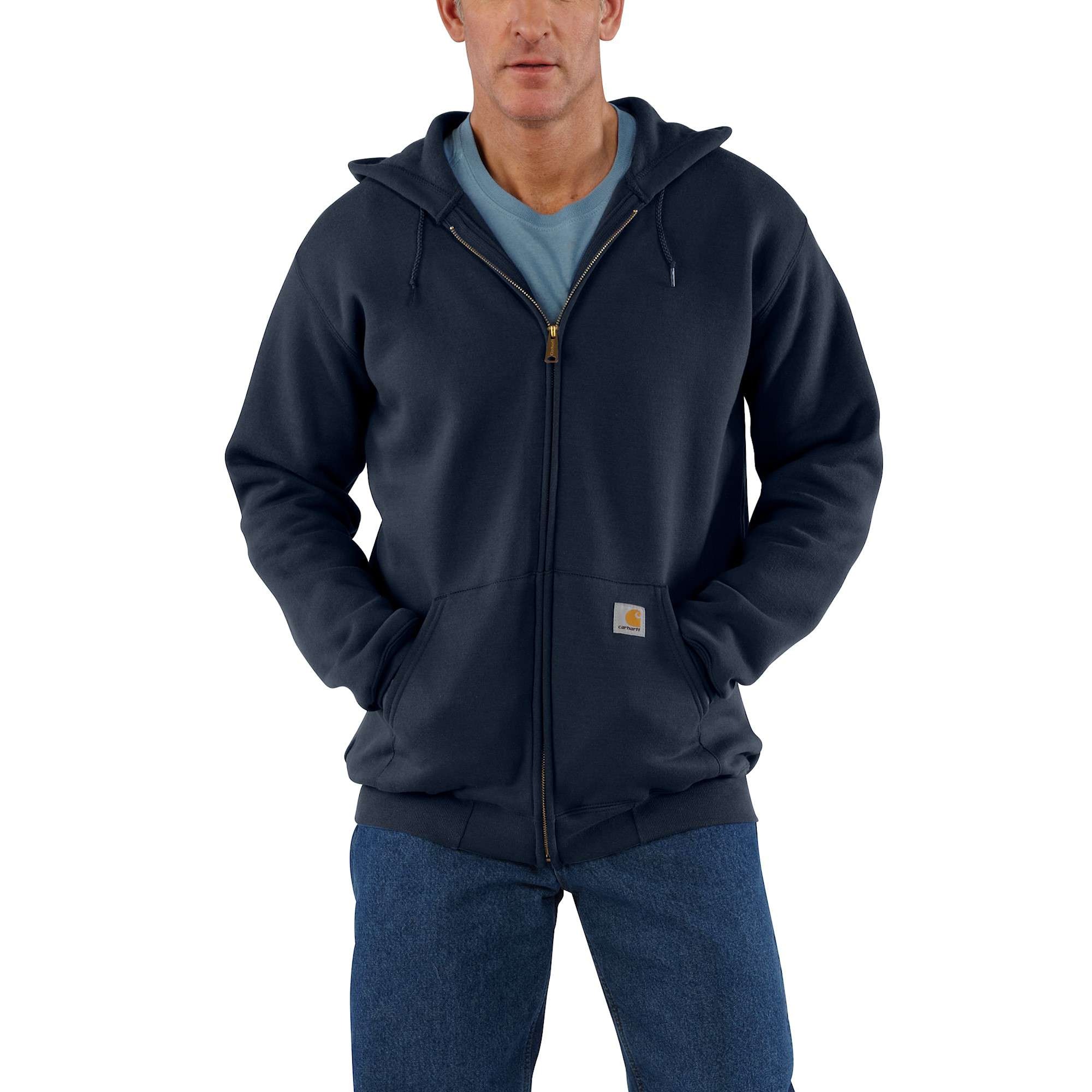 Carhartt Zip Up Hoodie Mens New Navy XXL