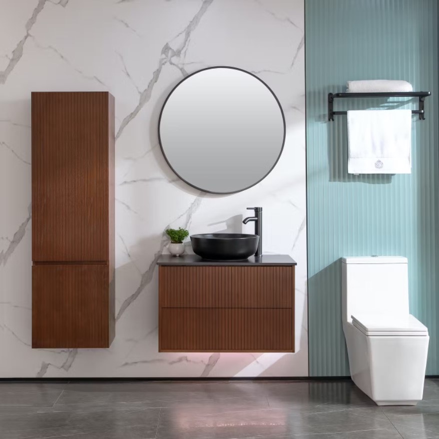 Bathlife Förtjust 45 højskab brun eg