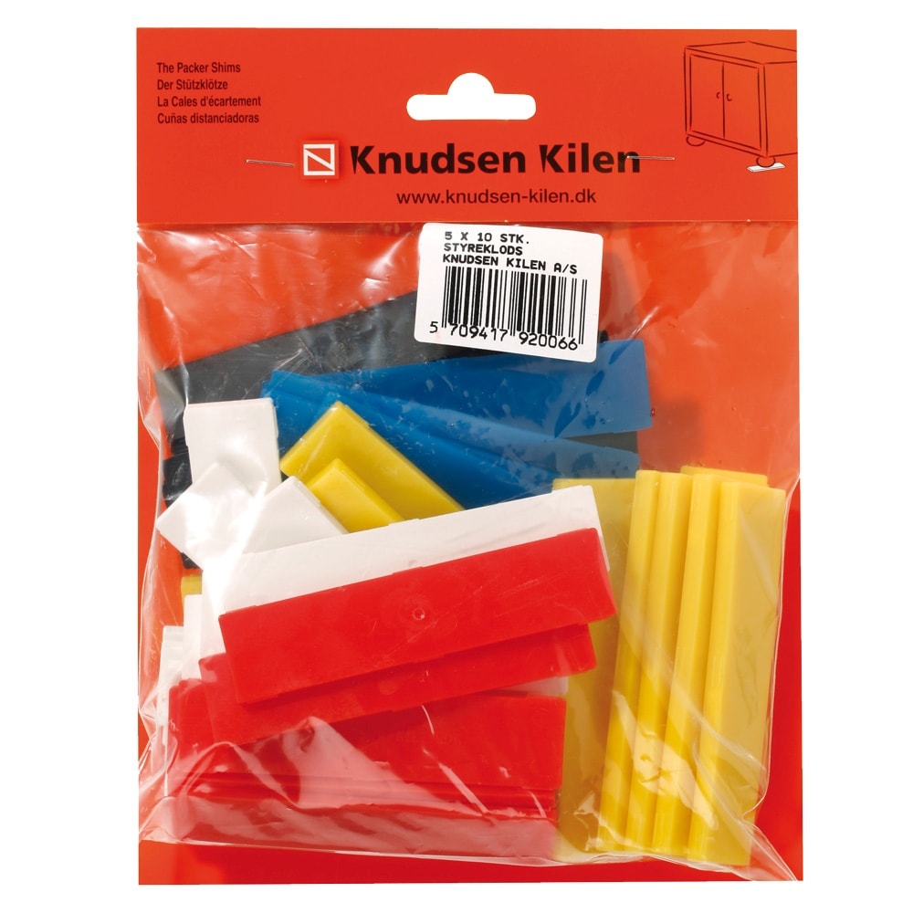 Knudsen styreklods SB assorteret 5 x 10 stk.