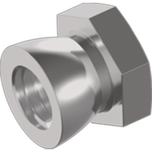 Kongamek elektrogalvaniseret sikkerhedsmøtrik KMAS-SK