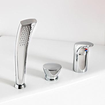 Westerbergs Ocean karkantarmatur i krom med brus og omskifter