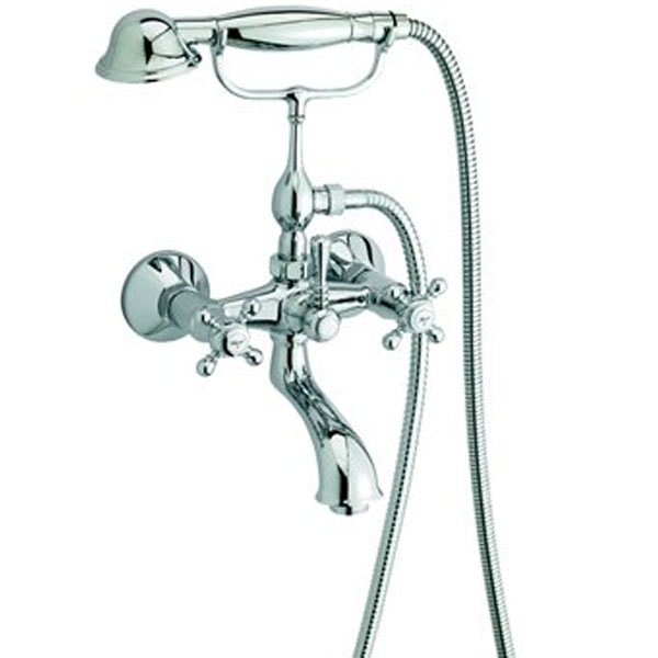 Damixa Tradition kar/bruserbatteri i krom medfast tud