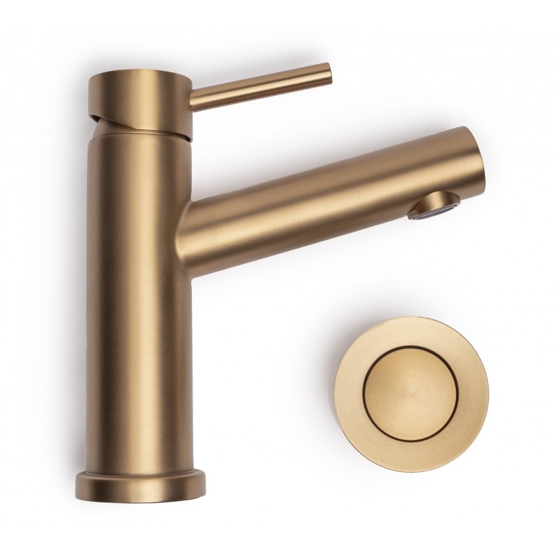 Nortiq Medan håndvaskarmatur i mat sort inkl. bundventil