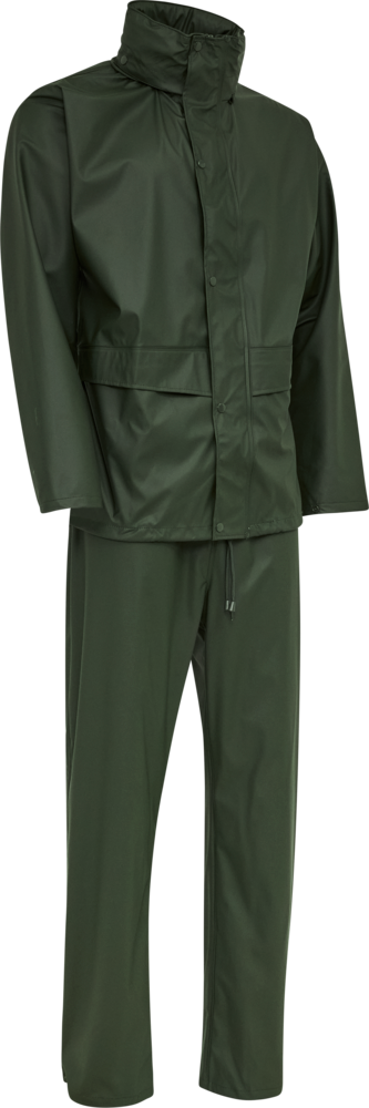Elka Dry Zone PU Jakke og Taljebukser - Oliven - 2XL