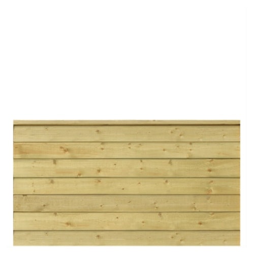 Plus Klink profilhegn i grundmalet sort RAL 9005 inkl. topafslutning 174 x 203 cm