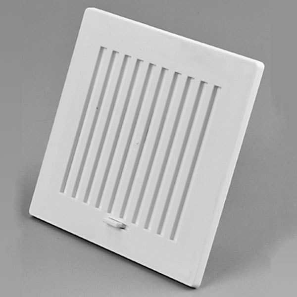 DUKA Skydeventil type 120 i hvid 150x150 mm