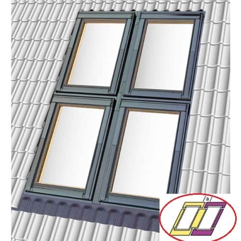 Velux Kombiinddækning EKW 0021E (Venstre/Højre) Prof. tagmateriale SK08 114x140cm