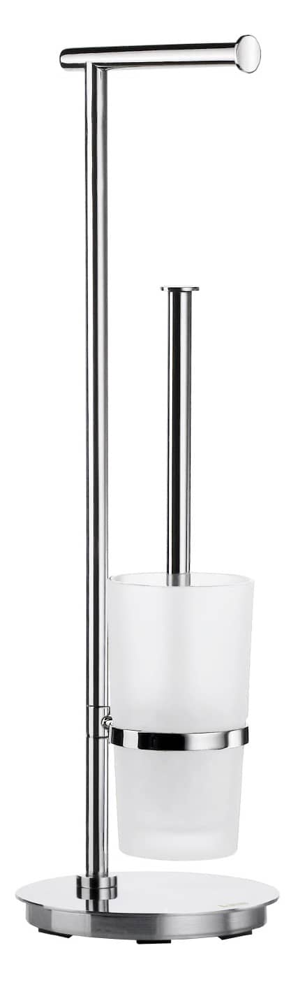 Smedbo Outline Lite toiletpapirholder/WC-børste rustfri Ø175 mm