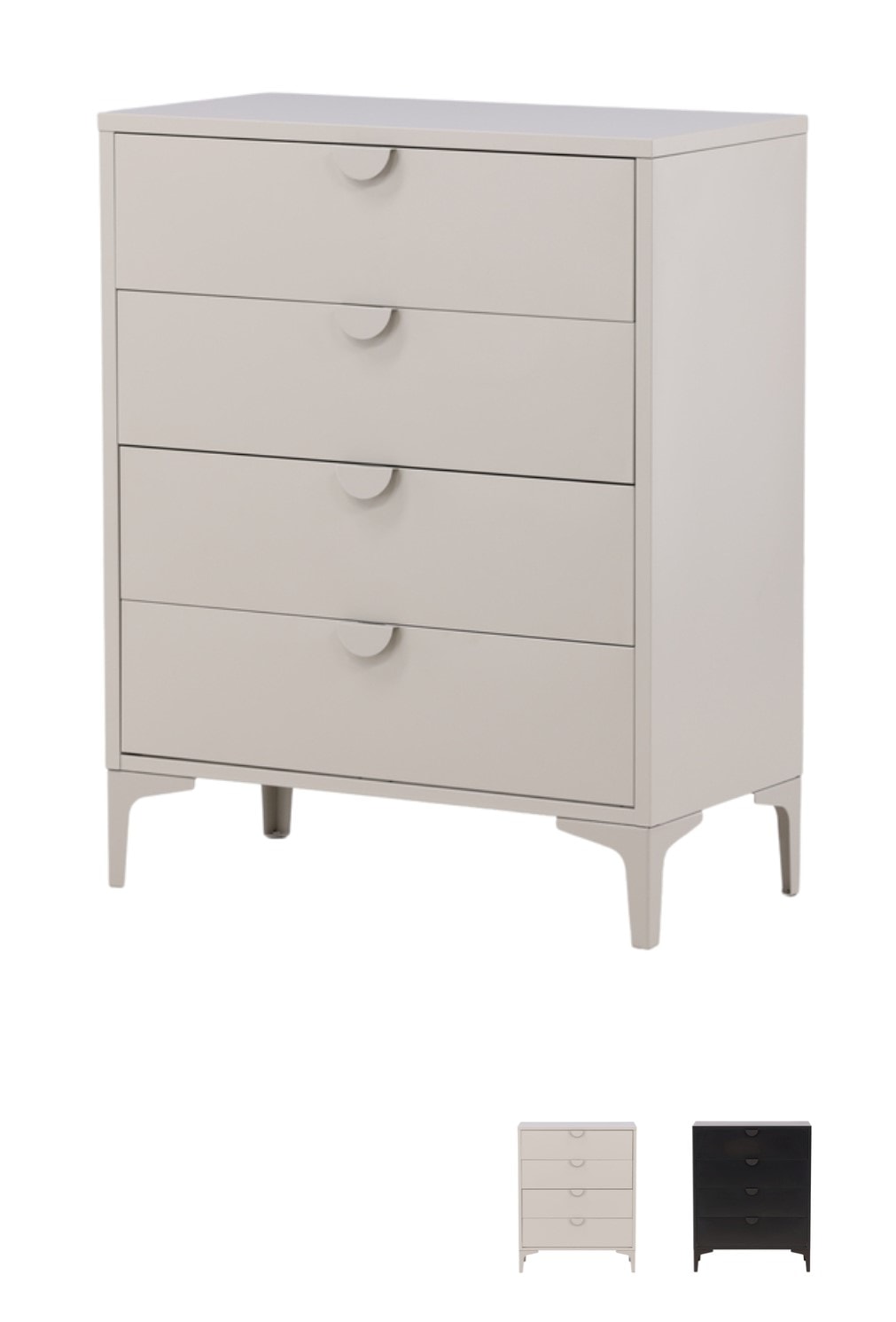 Venture Design Piring 4 kommode i beige 78 x 40 x 98 cm