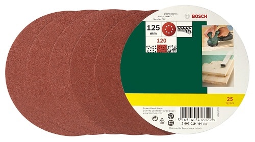 Bosch excenterslibepapir 125 mm korn 120 25 st