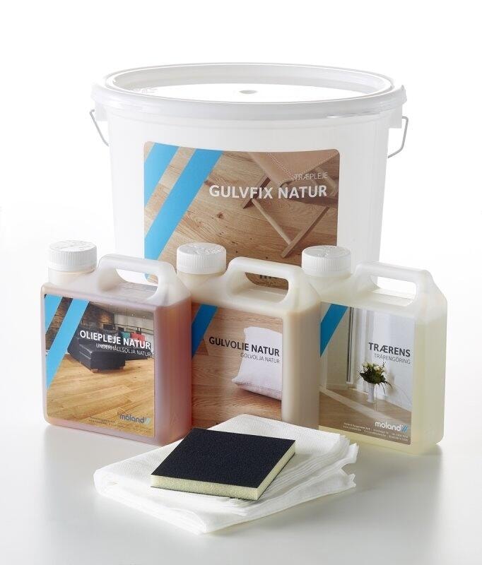 Moland gulvfix natur plejespand til olieredehårdttræs gulve