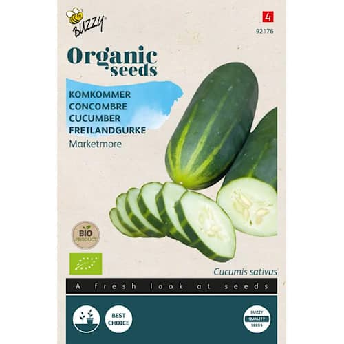 Buzzy Organic agurk Marketmore økologiske frø