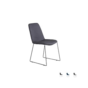 Venture Design Muce spisebordsstol i sort og sort stof