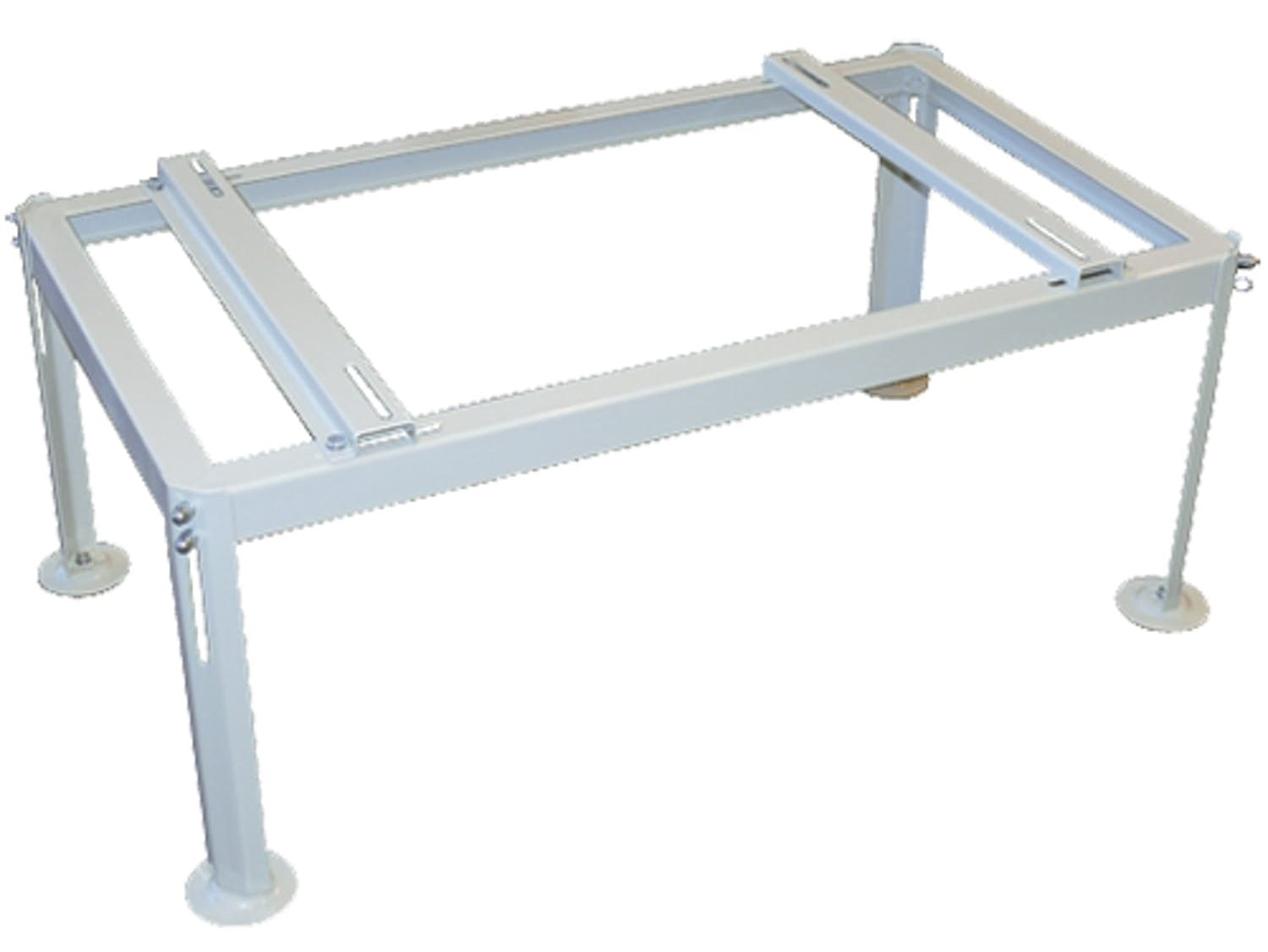 Jordstativ i pulverlakeret hvid 40 x 85 x 38 cm Maks. 200 kg