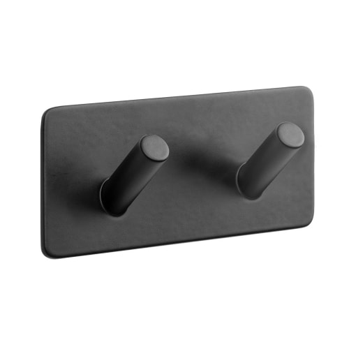 Beslag Design Base 200 håndklædekrog i matsort 2-kroge