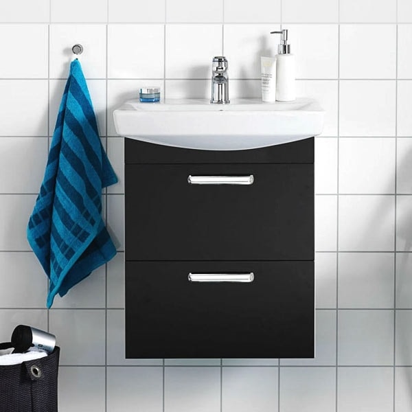 Hafa Life skuffefronter i sort mat 2 stk. 70 cm