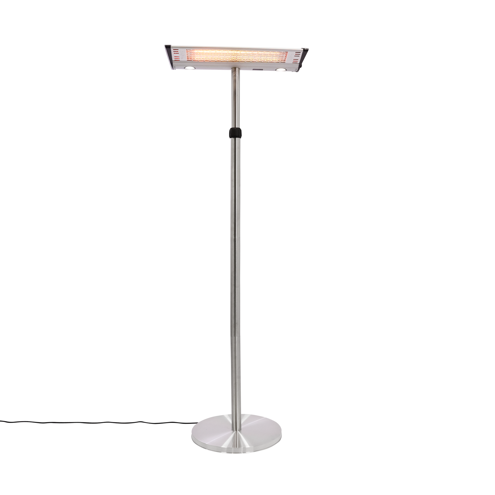 Hortus terrassevarmer gulvmodel sølv 2000W