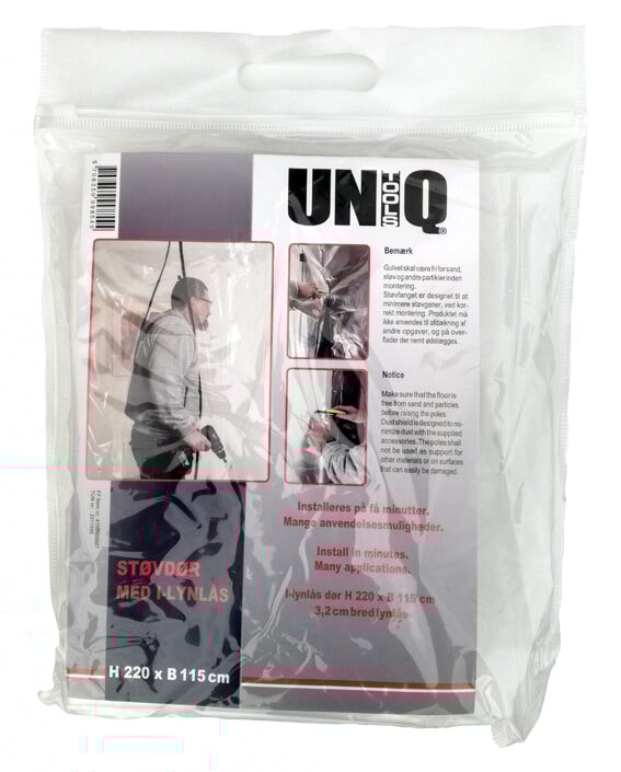 UniQCover støvdør med I-Lynlås 220 x 115 cm