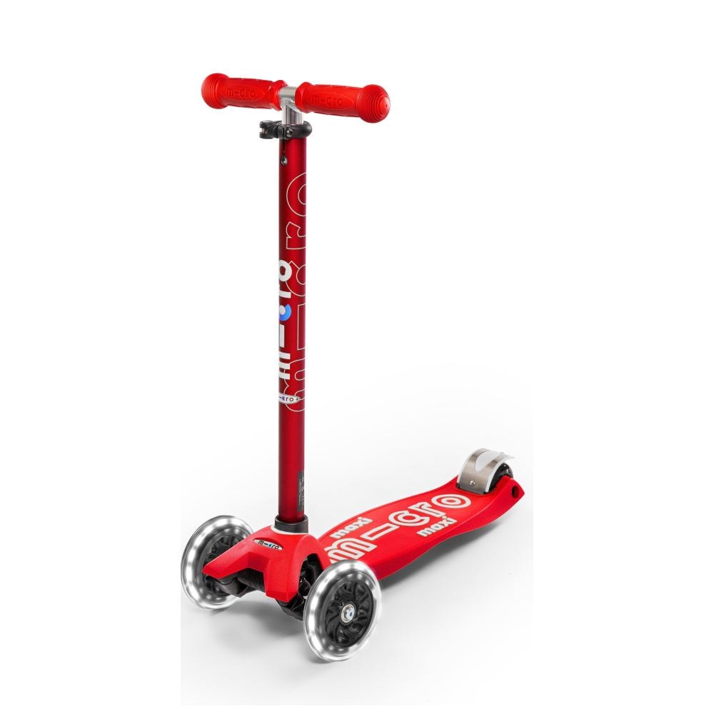 Micro Maxi Deluxe LED løbehjul i aqua