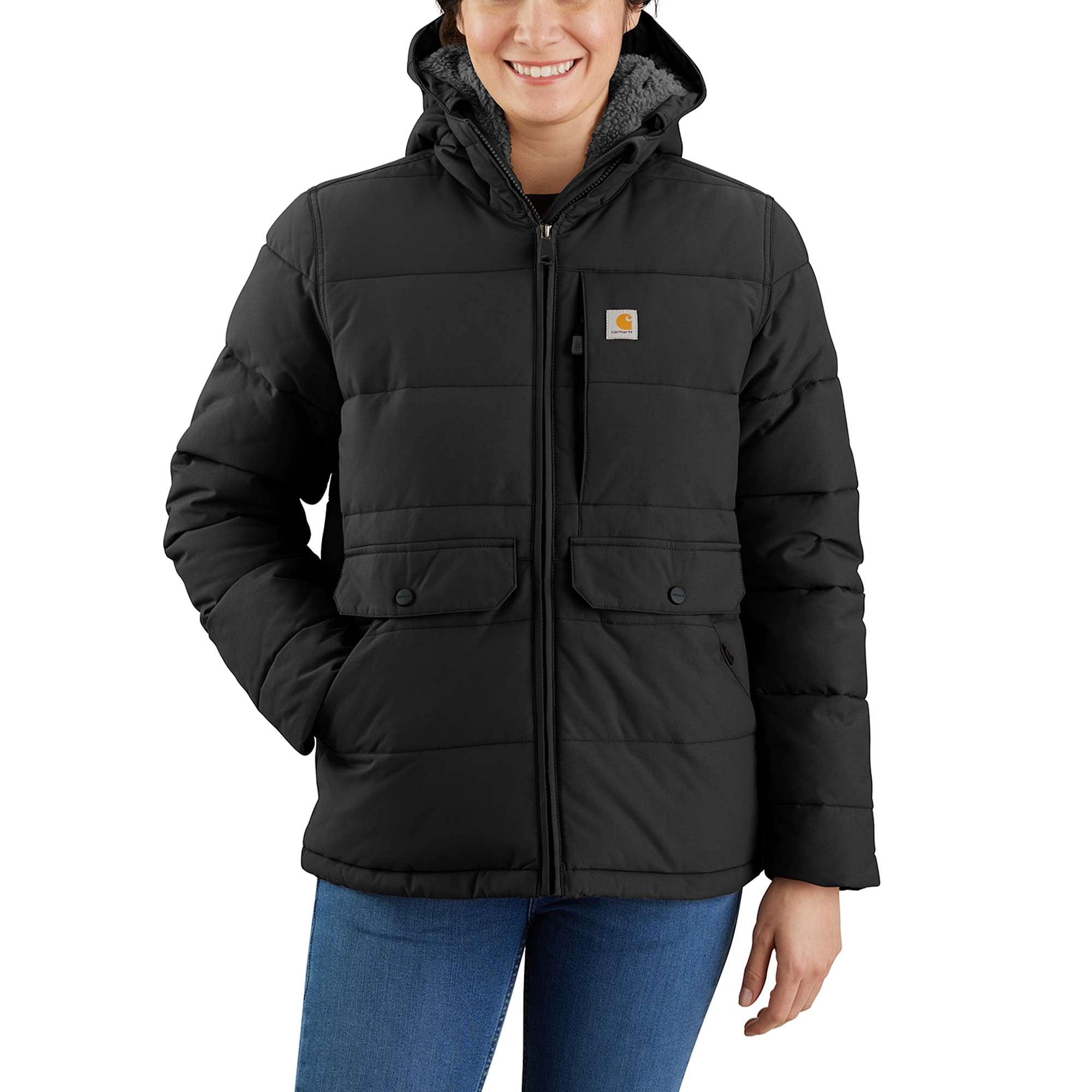 Carhartt Midweight Utility Winter Jacket Women Black XL