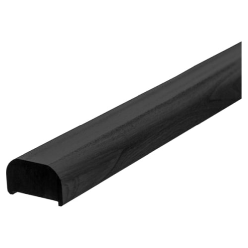 Plus håndliste til gelænder mahogni olieret sort 6 x 3,6 x 189 cm