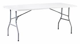Enjoy>it foldbart bord hvid/grå 180 x 74 x 74 cm