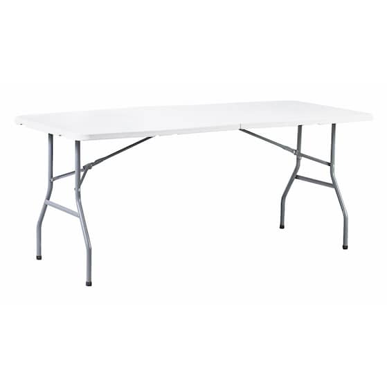 Enjoy>it foldbart bord hvid/grå 180 x 74 x 74 cm