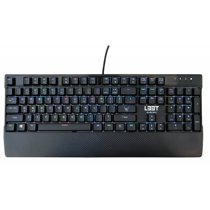 L33T-Gaming Megingjörd mekanisk gaming tastatur i US version med RGB