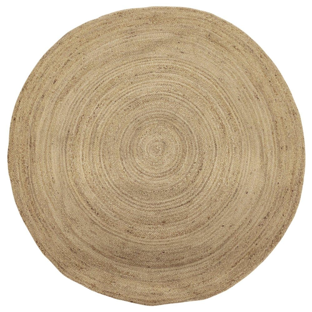 Svanefors Juty gulvtæppe i hør Ø180 cm