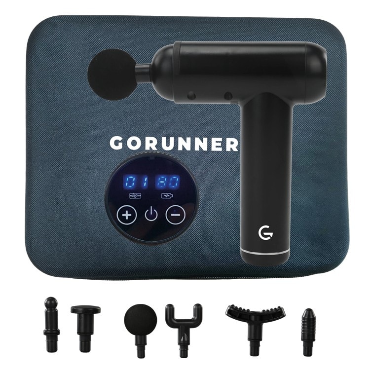 Gorunner 2.0 massagepistol inkl. 6 massagehoveder