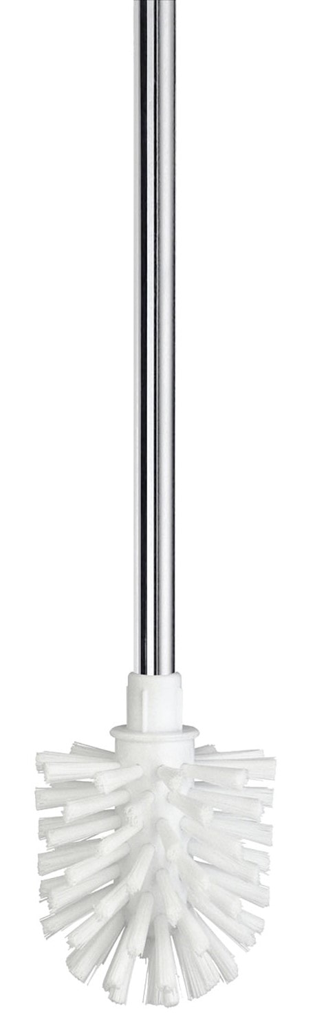 Smedbo Xtra løs børstehoved hvid med stang i rustfri H370 mm