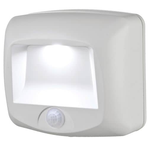 Mr Beams Step/Deck Light sensorlampe på batteri i hvid