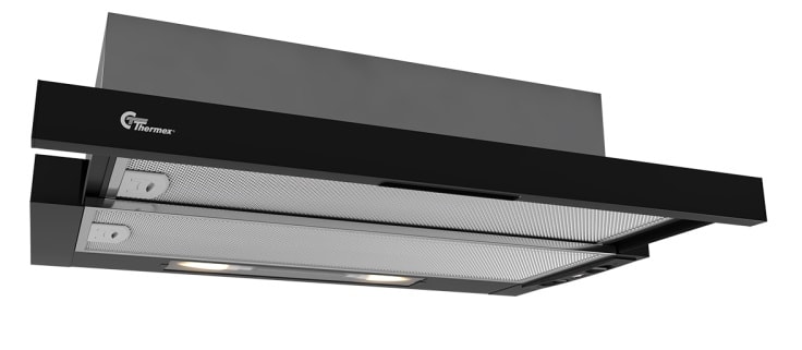 Thermex York III udtræksemhætte i sort med motor 60 cm