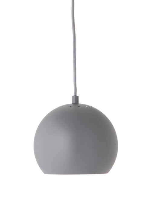 Frandsen Ball pendel matt light grey E27 Ø18 cm