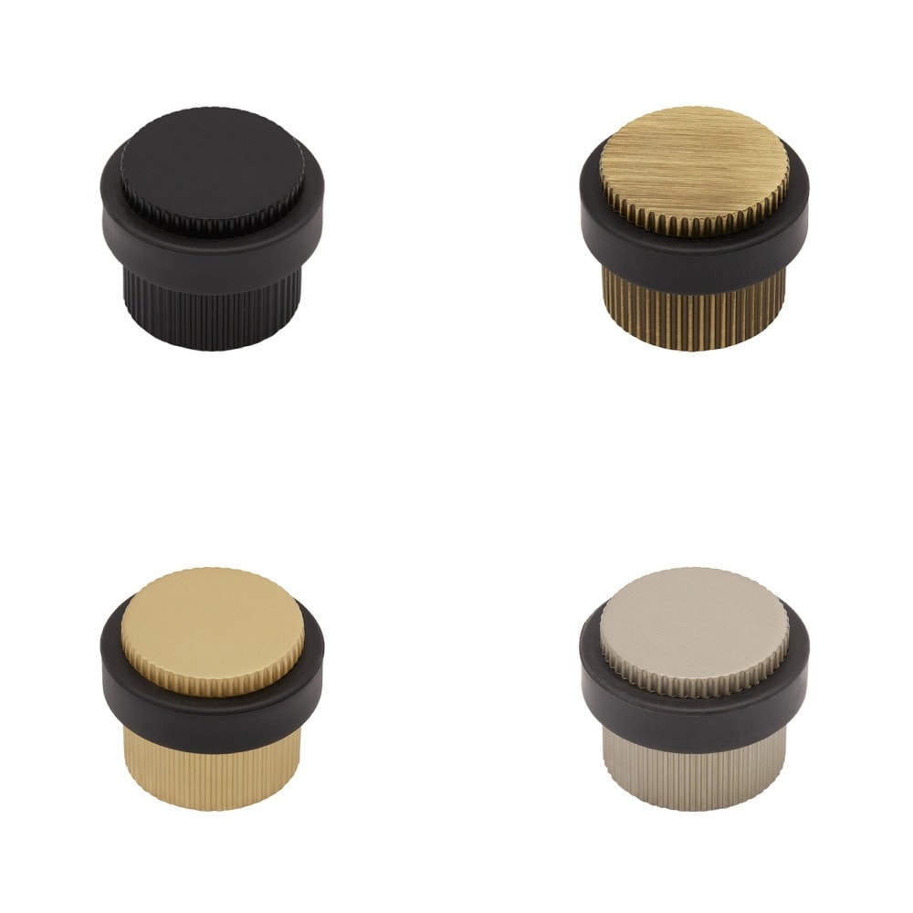 Beslag Design Helix Stripe dørstopper messing Ø38 x 36 mm
