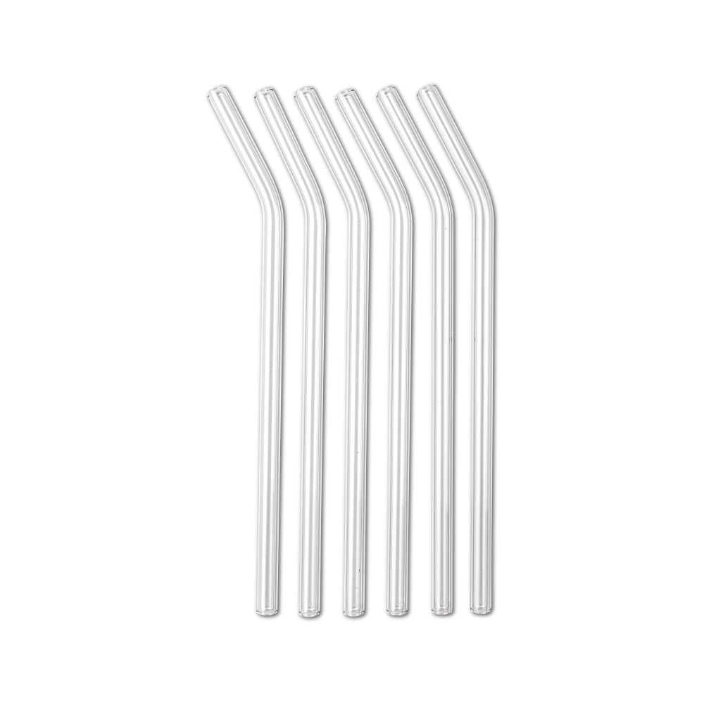 Scandinavian Home sugerør i klar glas 20 cm 6-pak